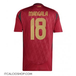 Belgio Orel Mangala #18 Prima Maglia Europei 2024 Manica Corta